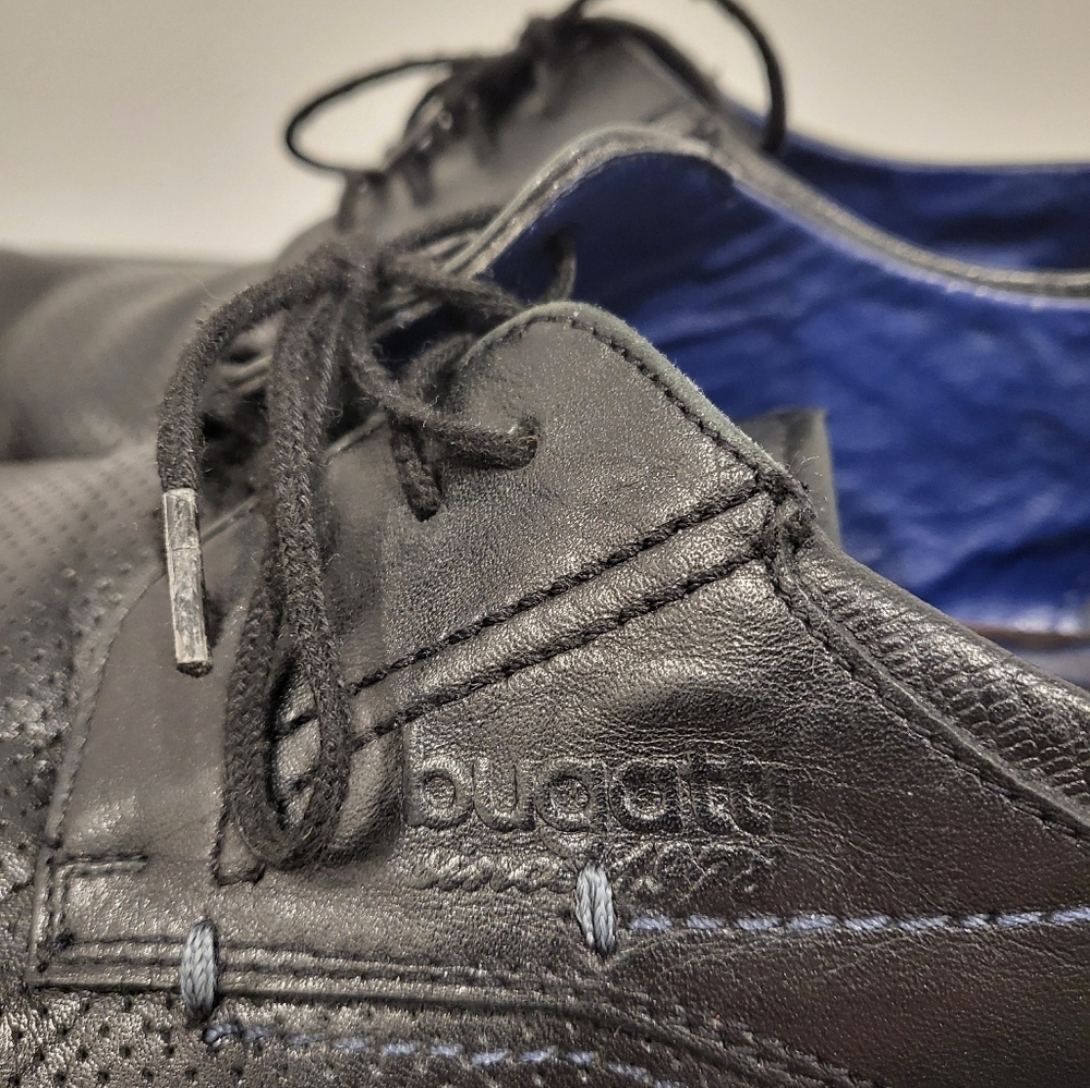 Bugatti Men's Black Leather Shoes